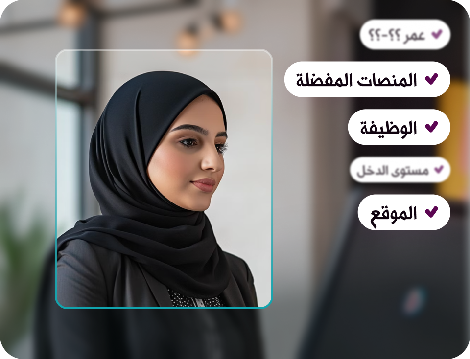 صمم إعلانك بناءً على فهم حقيقي لعميلك